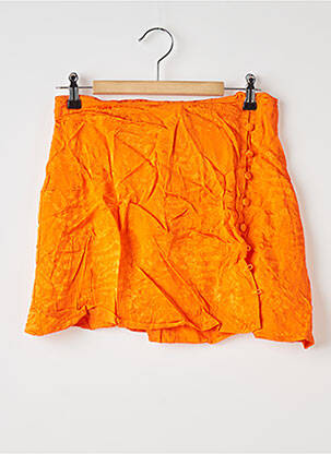 Jupe courte coupe droite orange ASOS femme