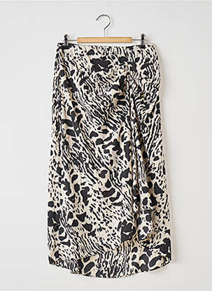 Jupe mi-longue fermeture zip latéral noir BA&SH femme