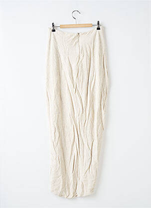 Jupe longue coupe droite beige ASOS femme