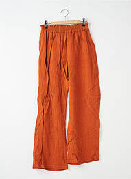 Pantalon large taille normale taille normale orange NÉNÉS femme