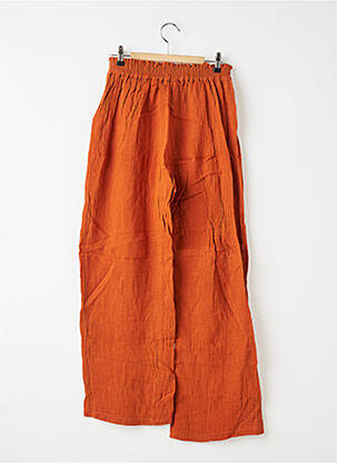 Pantalon large taille normale taille normale orange NÉNÉS femme
