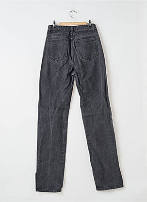 Pantalon droit fermeture zippée sous rabat boutonné taille normale noir PRETTY LITTLE THING femme