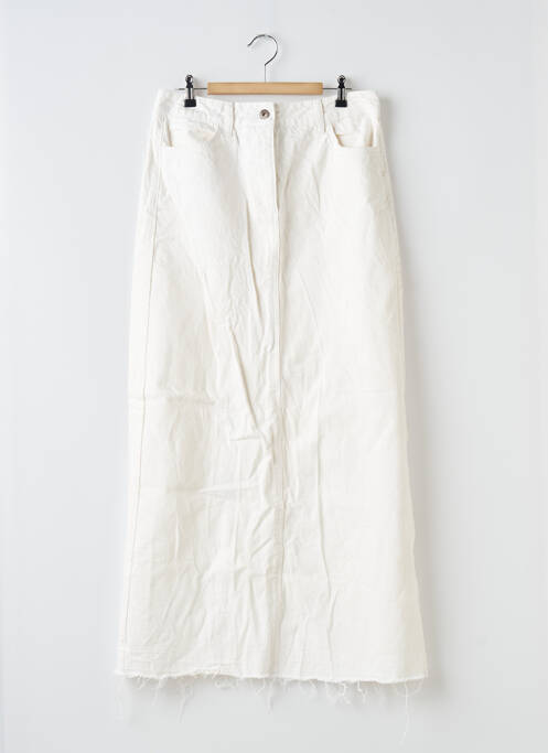 Jupe longue blanc COLLUSION pour femme