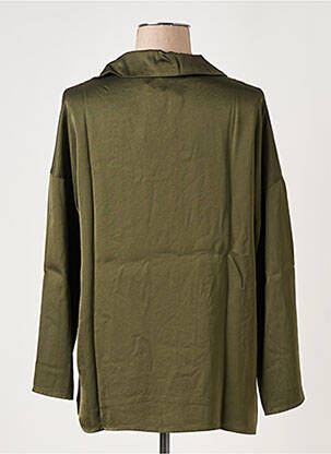 Blouse manches longues manches longues vert LAUREN VIDAL femme