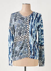 Gilet manches longues bleu ANNA & GABRI pour femme seconde vue