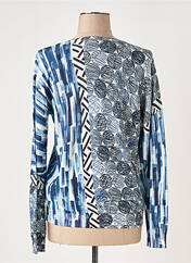 Gilet manches longues bleu ANNA & GABRI pour femme seconde vue