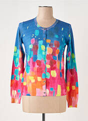 Gilet manches longues bleu ANNA & GABRI pour femme seconde vue