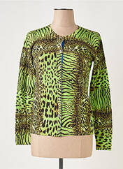 Gilet manches longues vert ANNA & GABRI pour femme seconde vue