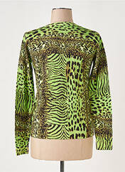 Gilet manches longues vert ANNA & GABRI pour femme seconde vue