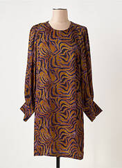 Robe mi-longue violet LAUREN VIDAL pour femme seconde vue