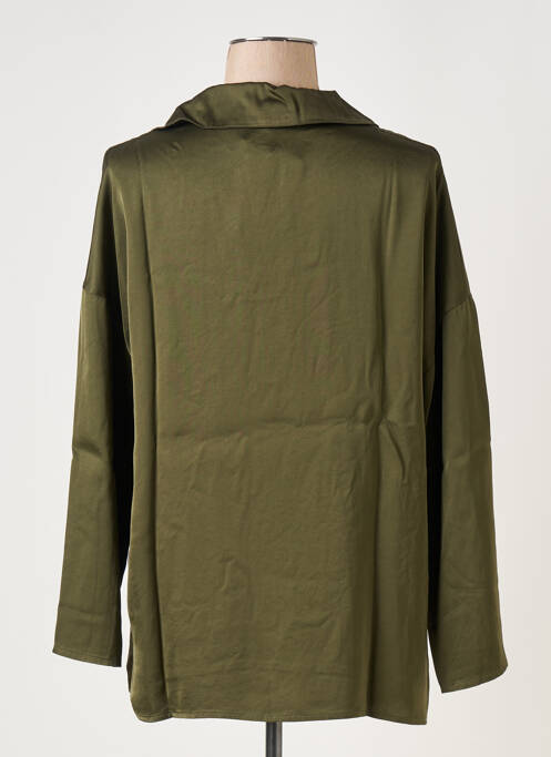 Blouse manches longues manches longues vert LAUREN VIDAL femme