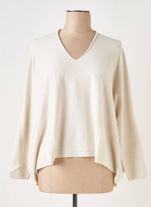 Pull beige LAUREN VIDAL pour femme