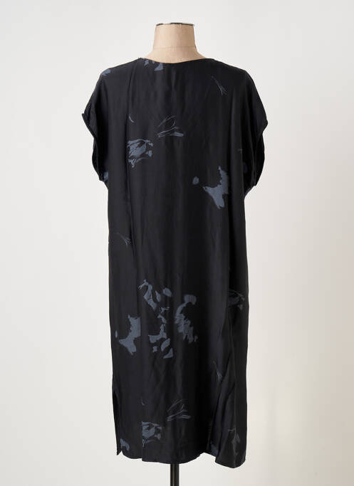 Robe mi-longue noir LAUREN VIDAL pour femme