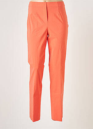 Pantalon slim taille haute taille haute orange FICELLE femme