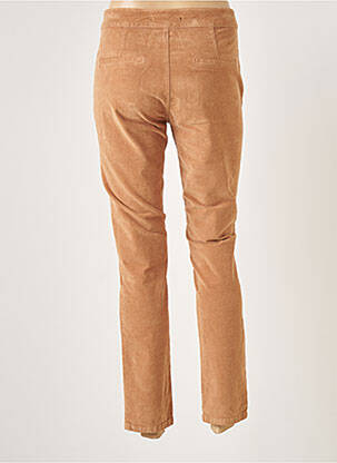 Pantalon 7/8 stretch taille normale marron LAUREN VIDAL femme