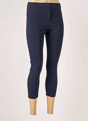 Jegging tissage popeline taille normale bleu LAUREN VIDAL femme