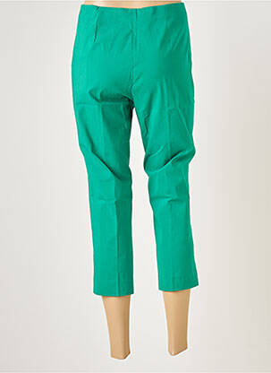 Pantacourt stretch taille haute vert FICELLE femme