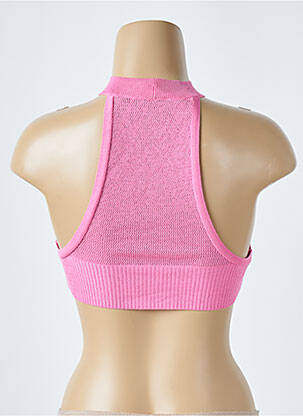 Top stretch sans manche rose ZARA femme