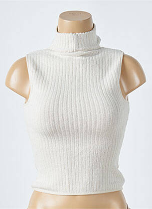 Top stretch sans manche beige ZARA femme