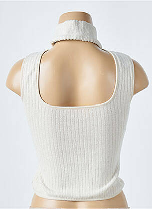 Top stretch sans manche beige ZARA femme