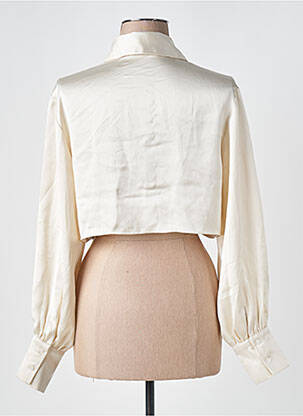 Chemisier coupe fluide manches longues beige NA-KD femme