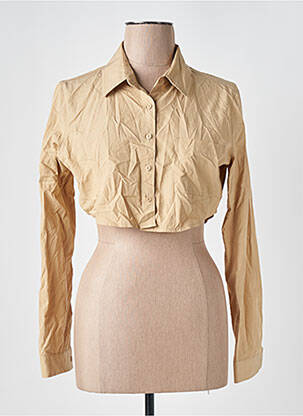 Chemisier coupe cintrée manches longues beige 3. ANOTHER femme