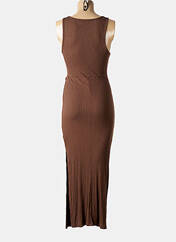 Robe longue marron NA-KD pour femme seconde vue