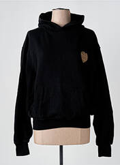 Sweat-shirt à capuche noir KAMAD pour femme seconde vue