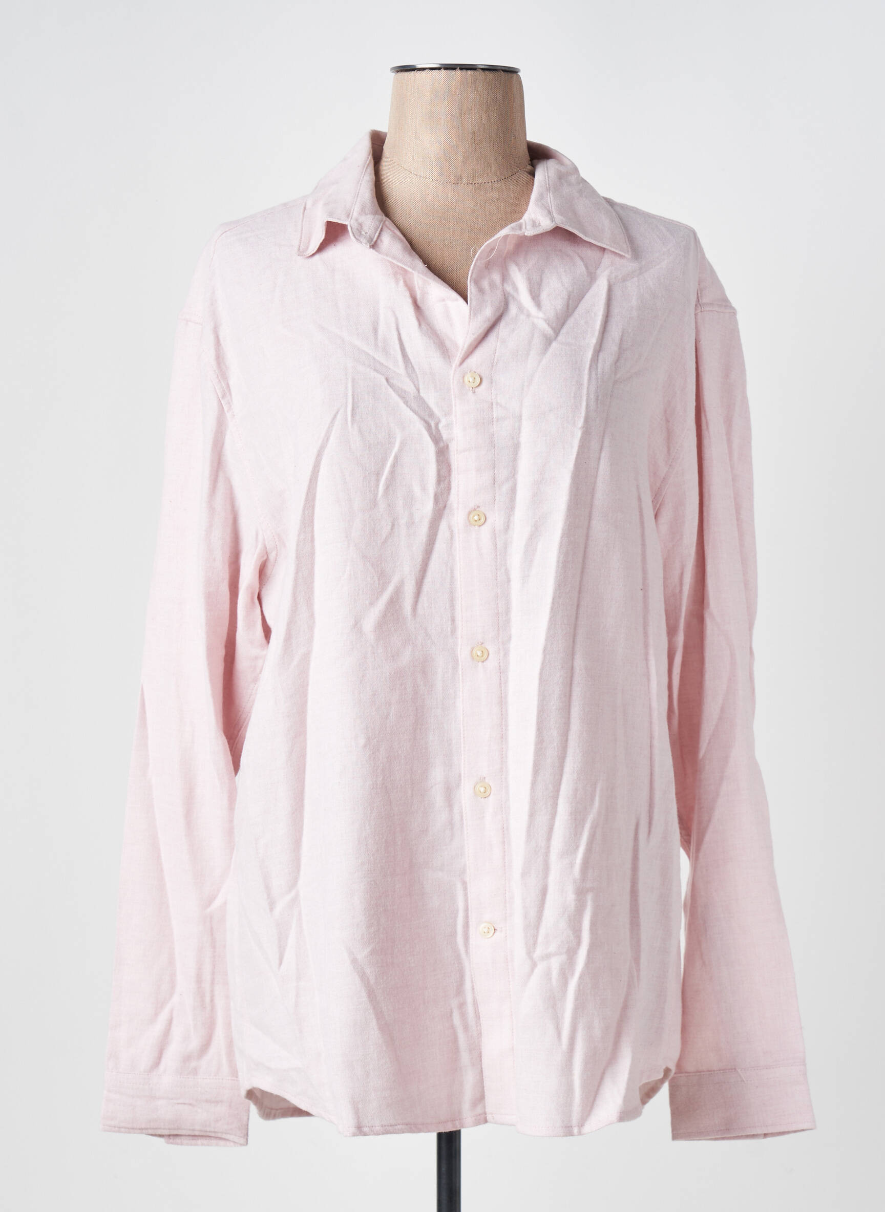 Chemisier Coupe Droite Rose H&m Femme 2574254-rose00 Modz