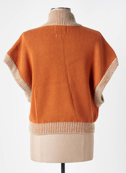 Gilet manches courtes orange VALENTINE WITMEUR LAB pour femme