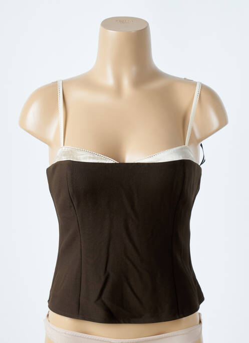Top marron REFORMATION pour femme