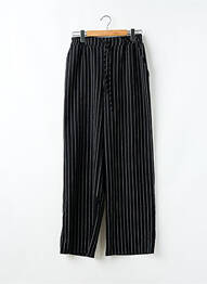 Pantalon large tissage crêpe taille normale noir ASOS femme