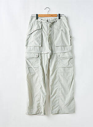 Pantalon droit fermeture zippée sous rabat boutonné taille normale gris HOLZWEILER femme