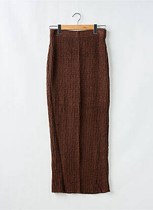Jupe longue coupe droite marron HOUSE OF CB LONDON femme