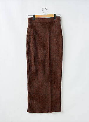 Jupe longue coupe droite marron HOUSE OF CB LONDON femme