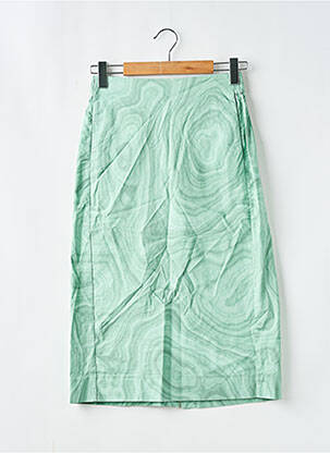 Jupe mi-longue coupe droite vert HOLZWEILER femme