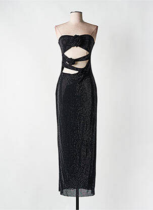 Robe longue sans manche sans manche noir MESHKI femme
