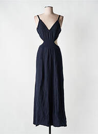 Robe longue coupe cintrée fines bretelles bleu BA&SH femme