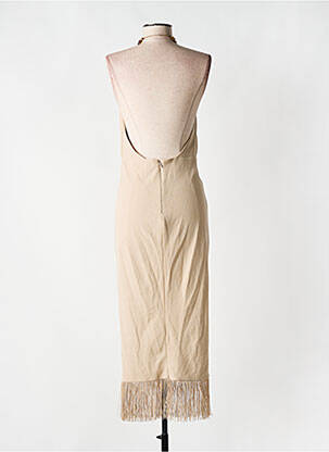 Robe mi-longue sans manche sans manche beige ASOS femme