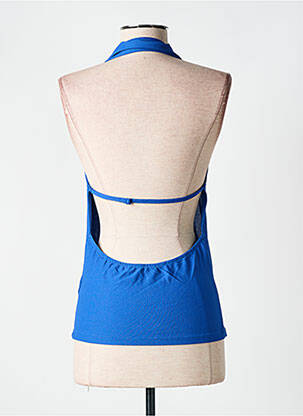 Top tissage crêpe sans manche bleu NA-KD femme