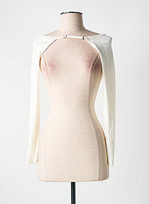 Boléro effet matière satinée beige GATELESS femme