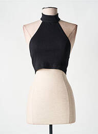 Top stretch sans manche noir COLLUSION femme