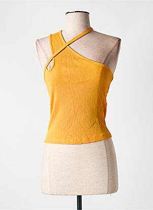 Top stretch sans manche orange NA-KD femme