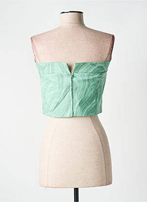 Top col carré sans manche vert HOLZWEILER femme