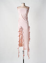 Robe longue sans manche sans manche rose LIONESS femme