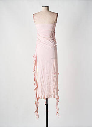 Robe longue sans manche sans manche rose LIONESS femme