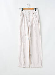 Pantalon large beige STRADIVARIUS pour femme seconde vue