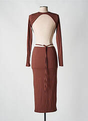 Robe longue marron ASOS pour femme seconde vue