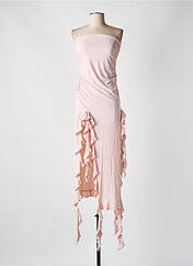 Robe longue rose LIONESS pour femme seconde vue