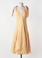 Robe mi-longue jaune PAPER LONDON£ pour femme seconde vue